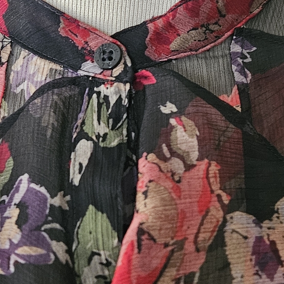 LAUREN Ralph Lauren Sheer Ruffled Blouse - Picture 4 of 10